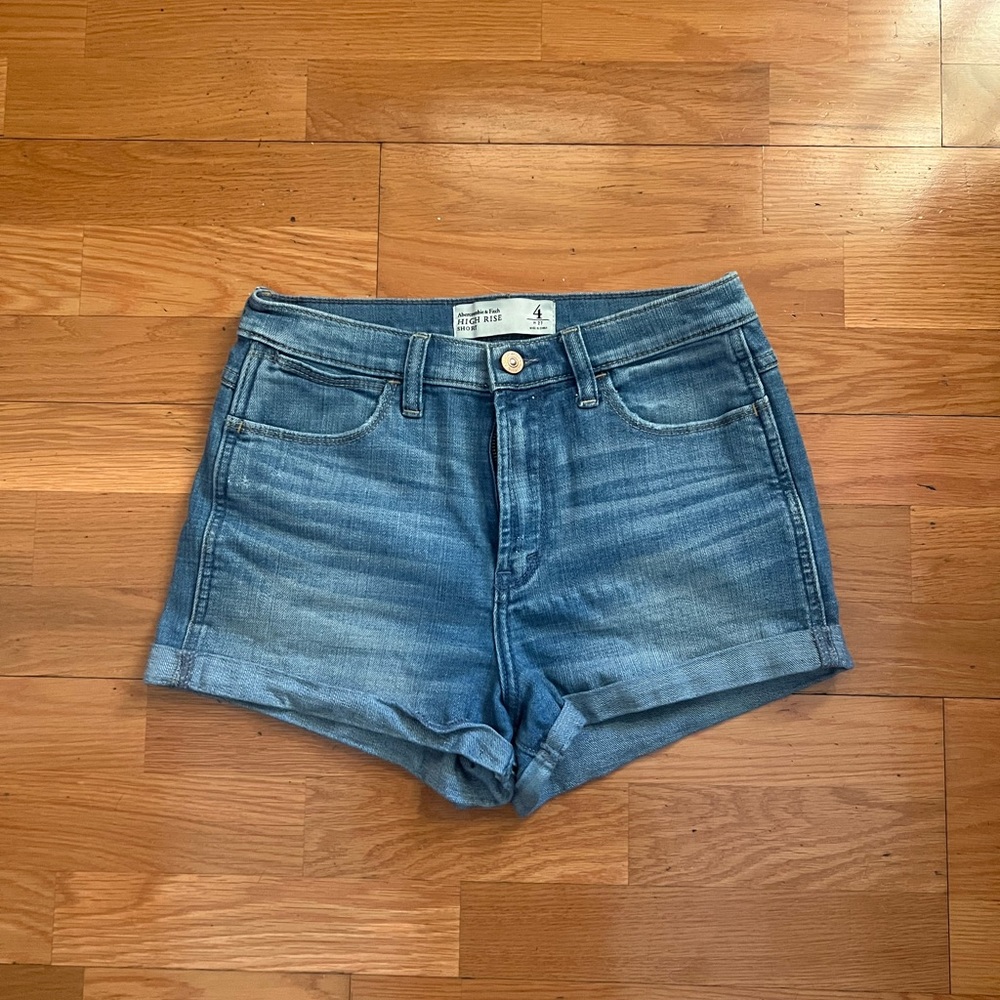 Abercrombie High Rise Jean Shorts